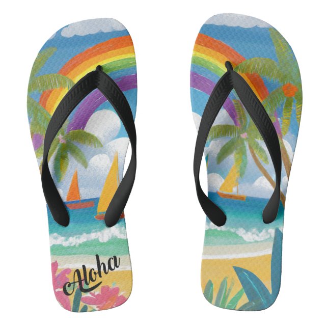 Pantoufles d'impression Aloha - tongs (Semelle)