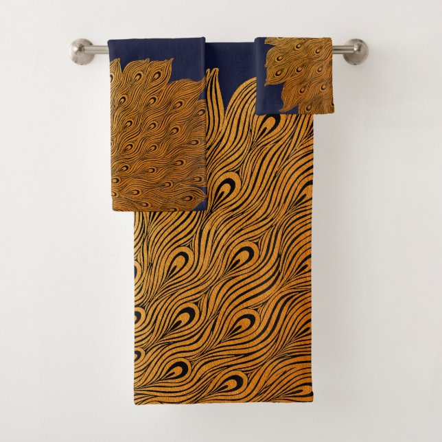 Paon Art Nouveau de Will Bradley (En situation)