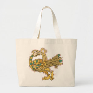 Paon d'or médiéval celtique, sac fourre-tout