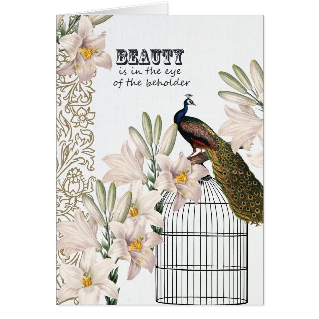 Paon élégant de lis (Devant)