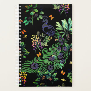 Paon Orné et Floral Vintage