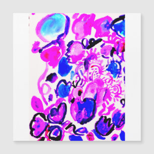 Paon violet aquarelle
