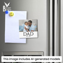 Papa a créé un magnet de cadeau photo