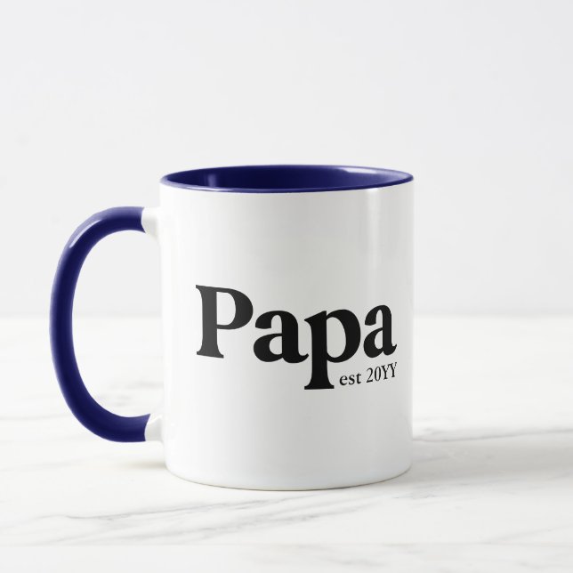 Papa a établi Custom Grand-pa Mug (Gauche)