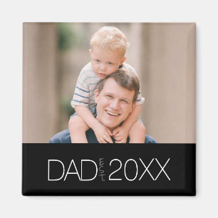 Papa a établi un aimant de script moderne