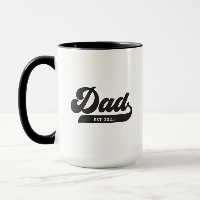 Papa A Établi Une Mug De Fête des pères De Style R (Gauche)