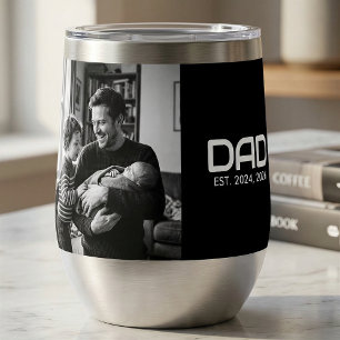 Papa a établi une photo thermique noire en gras Tu