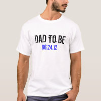 Papa à être T-shirt de date