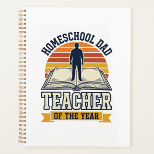 Papa à la maison Professeur de l'année T-shirt vin