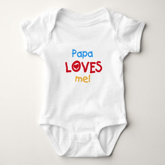 Papa aime mes t-shirts et cadeaux (Devant)