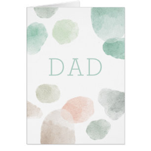 Papa. Aquarelle pastel abstrait Bonne fête des pèr
