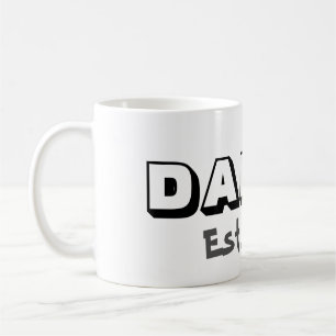 Papa avec / Personnalisable Etablir Date Café Mug