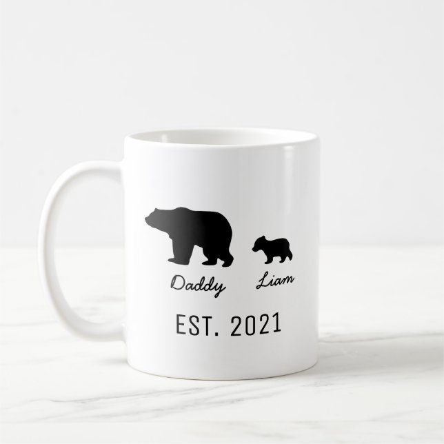 Papa Bear personnalisée et Bear Mug (Gauche)