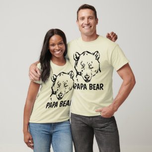 PAPA BEAR, T-shirts amusants pour papa