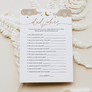 Papa Blagues Twinkle Star Baby shower Carte de jeu