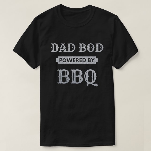 Papa Bod Alimenté Par T-shirt Parties scintillant  (Design devant)