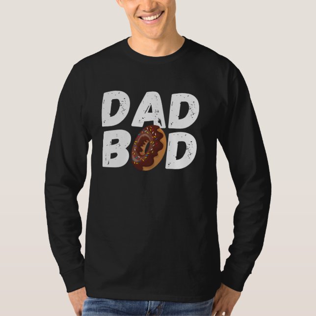 Papa Bod Tshirt Funny Donut Daddy Gym Tee (Devant)