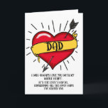 papa carte d'anniversaire tatouage cheveux gris<br><div class="desc">Conçu par The Arty Apples Limited</div>