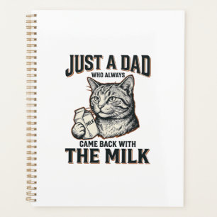 Papa Chat Drôle Est Revenu Avec Le Lait Vintage Sh