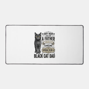 Papa Chat Noir Design de T-Shirt avec Gravure Vint