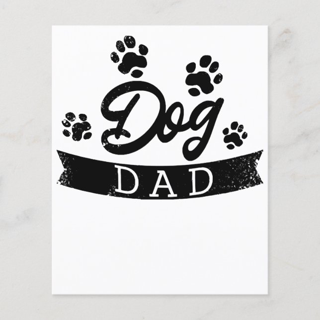 Papa Chien Design Drôle - Idée cadeau pour les pro (Devant)