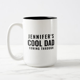 Papa cool Personnalisé Tall Deux Tons Mug Café