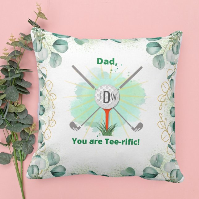 Papa | Coussin de balle et tee de golf monogrammé (Créateur téléchargé)
