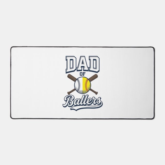 Papa de Ballers Baseball Softball Design Vintage_1 (Recto)