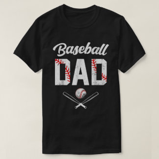 Papa de baseball Bonne fête des pères T-shirt