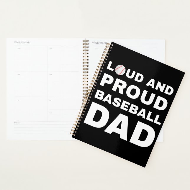 papa de baseball fier et bruyant (Devant avec enveloppe)