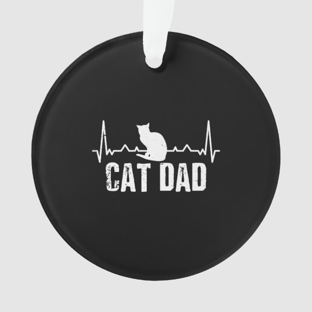 Papa de chat pour fête des pères | Cat Retro Produ (devant)