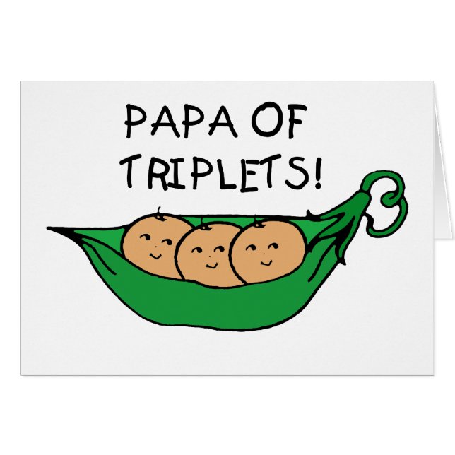 Papa de cosse de triplets (Devant horizontal)