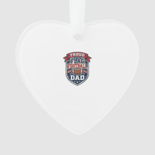 Papa de football drapeau fier Badge vintage patrio