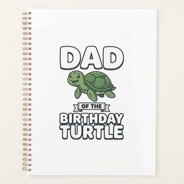 Papa de la tortue d'anniversaire Conception drôle  (Devant)