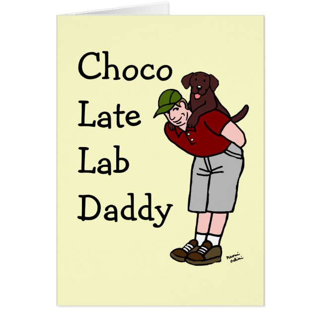 Papa de Labrador de chocolat (Devant)