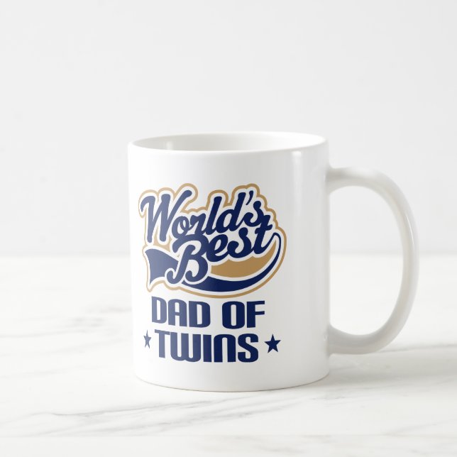 Papa de tasse de cadeau de jumeaux (mondes (Droite)