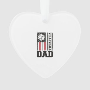 Papa de volley Drapeau américain Gravure vintage D