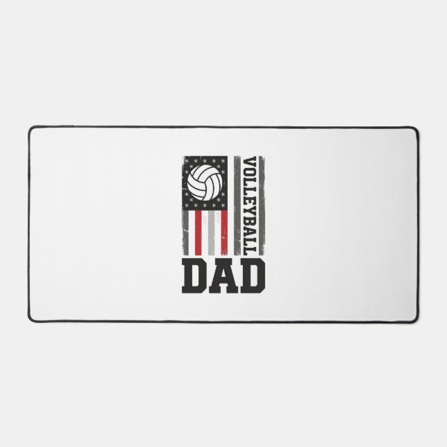 Papa de volley Drapeau américain Gravure vintage D (Recto)