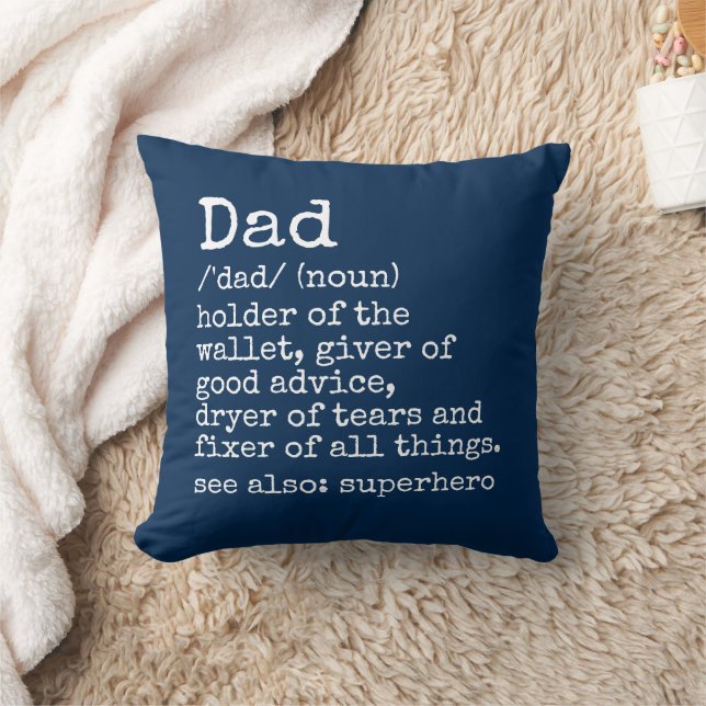 Papa Définition Fête des pères Coussin cadeau  (Couverture)