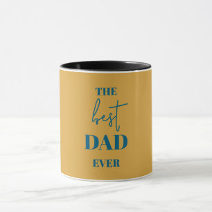 Papa & Enfant Mug - Cadre de Coeur Meilleur Papa J