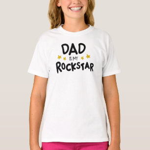 Papa Est Mon T-Shirt RockStar Pour Enfants