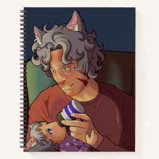 Papa et enfant 8,5 x 11 Carnet