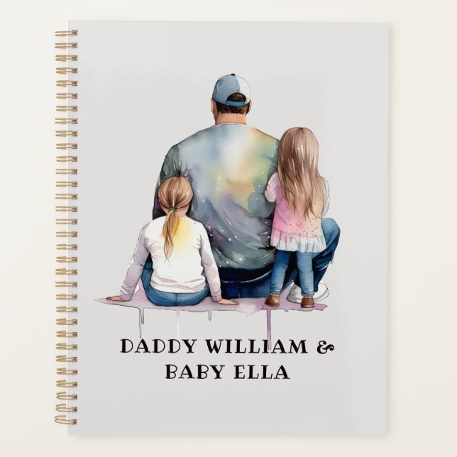 Papa et filles personnalisées (9) (Devant)