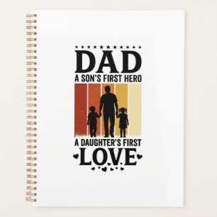 Papa Fils Premier Héros Fille Premier Amour Vintag