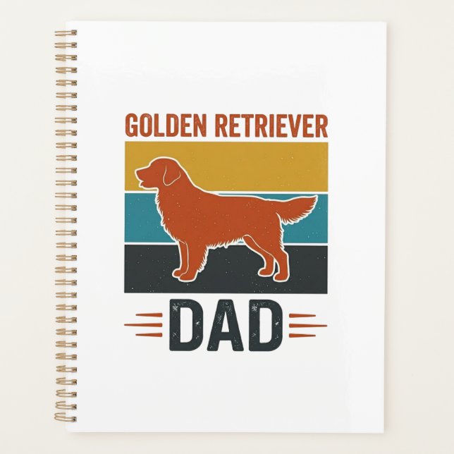 Papa Golden Retriever Conception Vectorielle pour  (Devant)
