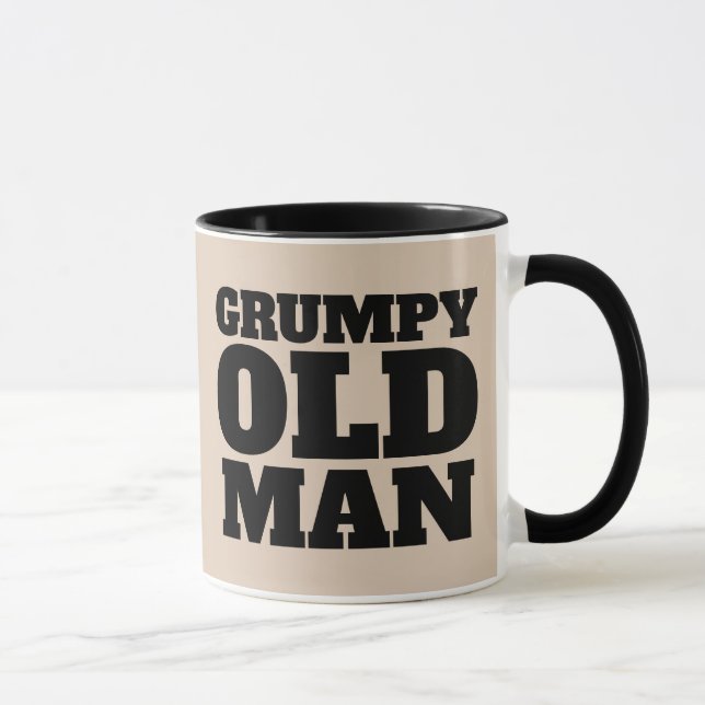 PAPA GRANDPA GRUMPING VIEUX HOMME CAFÉ MUG (Droite)