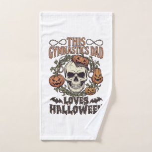Papa Gymnastique Aime Halloween Crâne Citrouilles