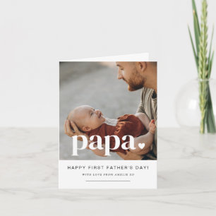 Papa Heart - Premier Carte photo de Fête des pères