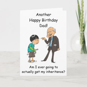 Papa héritage carte d'anniversaire du fils drôle