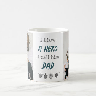 Papa héros | Mug à café personnalisé pour la fête